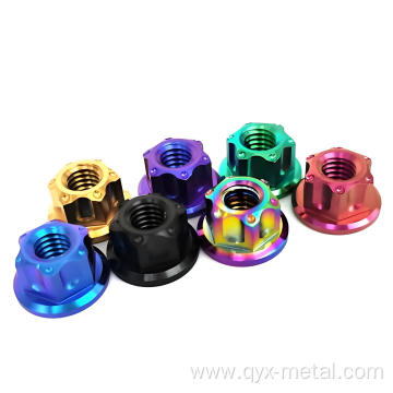 High-quality Titanium Flanged Axle Nut For Motorcycle